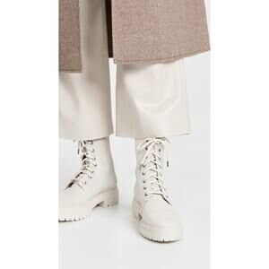 ba&sh Comy Combat Calfskin Suede Boots Size 40EU